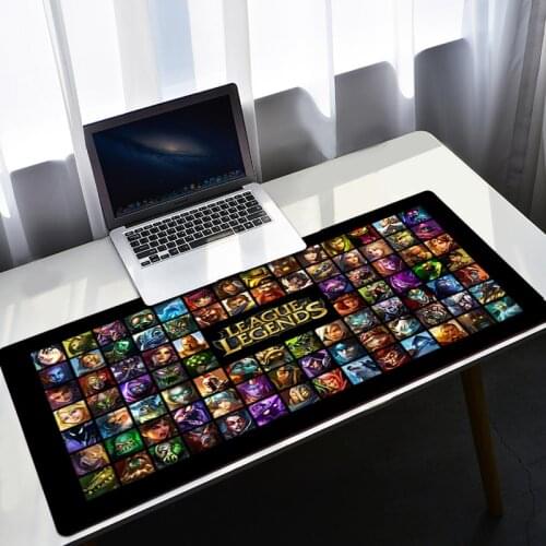 League Of Legends Mouse Pad Gamer Pc Desk Accessories Gaming Computer Xxl Mousepad Anime Mat Csgo Lol Deskpad Pad On The Table