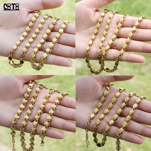 Fashionable Golden Womens Necklace Muslim Islamic Jewelry Wedding Banquet Party Jewelry Gift Wholesale Various Size Options