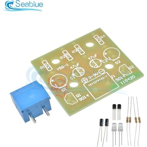 DIY Kit 5MM LED Simple Flash Light Circuit Simple flashing Leds Circuit Board Kits Electronic Production Suite Parts