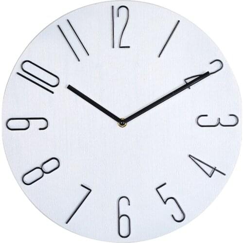 New Simple Wall Clock 12 Inch Living Room Home Wall Clock Clock Watch Fashion Bedroom Wall Clock