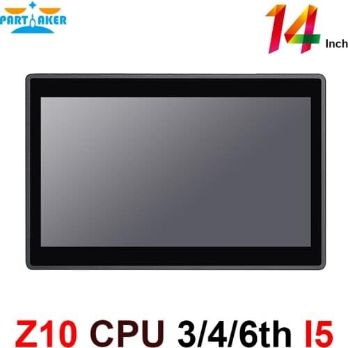 Partaker Elite Z10 Desktop All In One PC With 14 Inch Desktop 10 Points Capacitive Touch Screen Intel Core I5 3317u