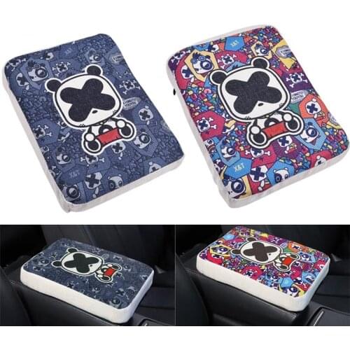 Memory Cotton Auto Car Armrest Pad Mats Dustproof Center Armrest Pad Covers Soft Hand Height Supports Car Interior Accessories