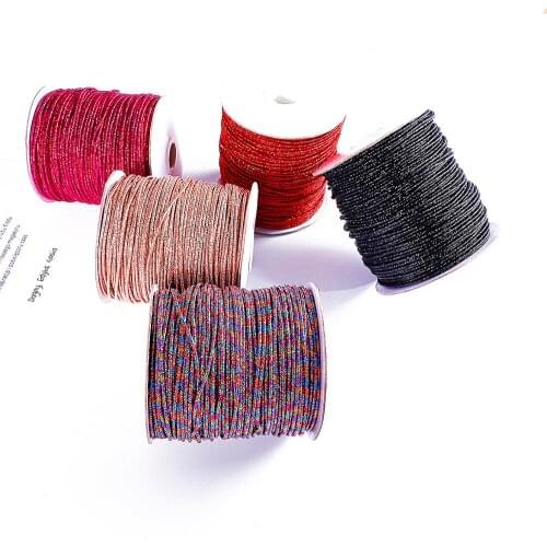 5meter 2mm Mixed Aluminium & Nylon Cord Thread Chinese Knot Macrame Bracelet Braided Rope DIY Jewelry Making String Thread