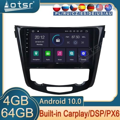 Carplay For Nissan QASHQAI X-trail 2014 - 2019 Android Radio PX6 GPS Navigation Muiltimedia Touch Screen Auto Stereo Headunit HD