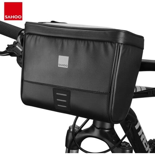 Sahoo Travel Series 112049 Waterproof Touchscreen Cycling Bike Bicycle Map Sleeve Handlebar Bag Pack Pannier Basket Phone Camera