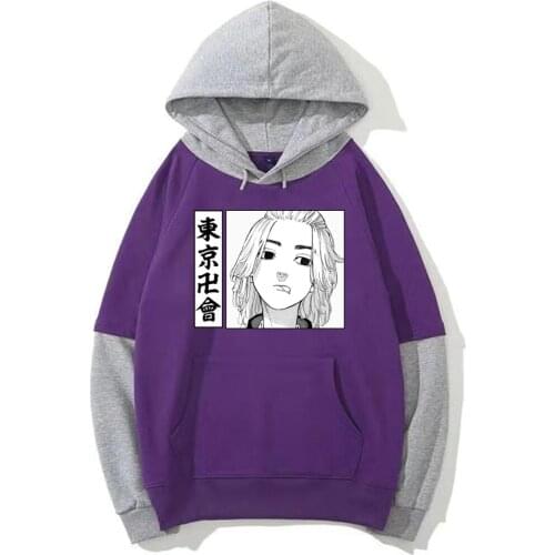 Japanese Anime Manga Tokyo Revengers Hoodies Streetwear Sweatshirt Male