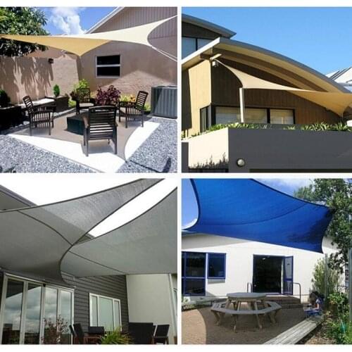 WolFAce 300D Waterproof Sun Shelter Triangle Sun Shade Protection Outdoor Garden Patio Pool Shade Sunscreen Sail Awning Camping