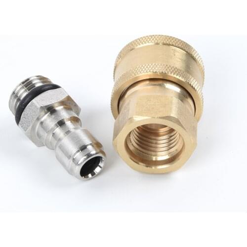Spare Connector Washing Adapter Stainless Steel 1/4 Male M22/14 Female Brass Replacement