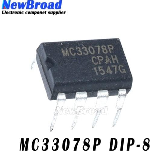 10pcs MC33078P DIP8 MC33078 DIP-8 33078P DIP