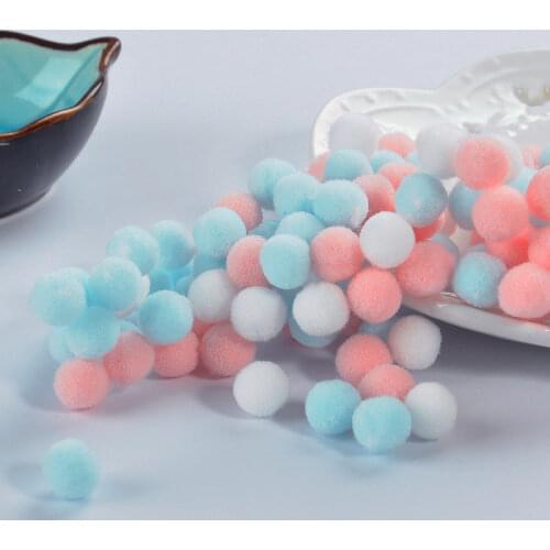 200pcs 8mm Marca Dragon Color Mini Fluffy Soft Pom Poms Pompoms Ball Handmade Kids Toys Wedding Decor Diy Sewing Craft Supplies