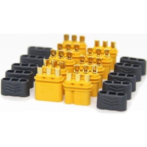 5pairs/bag AMASS MR30 Connector Plug With Sheath Female & Male for RC Lipo Battery RC Multicopter Airplane