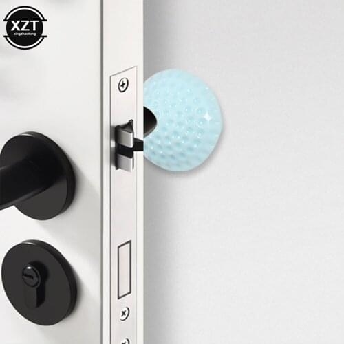 5Pcs/Lot Soft Rubber Pad To Protect The Wall Self Adhesive Door Stopper Golf Modelling Door Fender Stickers 5 Colors