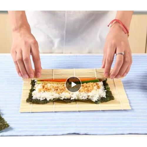 Sushi Bamboo Curtain Kitchen Baking Tool Dining DIY Gadgets Sushi Maker Set Kits Roll Cooking Accessories Making Rice Mold Roll