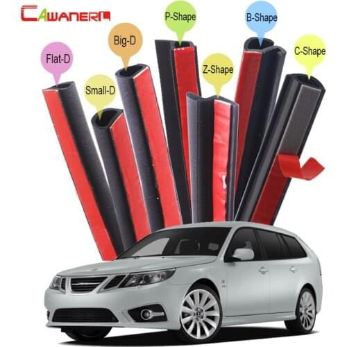 Cawanerl Car Accessories Sealing Strip Kit Sound Insulation Auto Rubber Seal Edge Trim Weatherstrip For Saab 9-3X 9-3 9-5