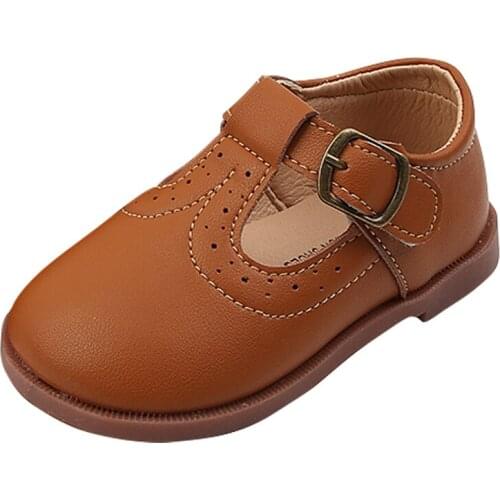 Baby Girls Walking Shoes Spring PU Leather Shoes Kids Breathable Casual Sneakers Toddler Non-Slip Fashion Flats for School