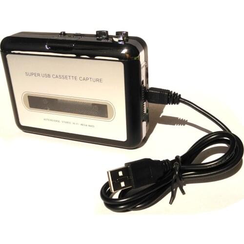 EzCAP218 Tape cassette to USB2.0 Computer converter, convert old Music Tape cassette to Digital MP3 format on Your Computer