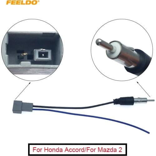 FEELDO 1PC Car Audio Stereo Antenna Adapter For Mazda CX-5/Honda Civic 2005-UP Female Radio Parts #FD-1561