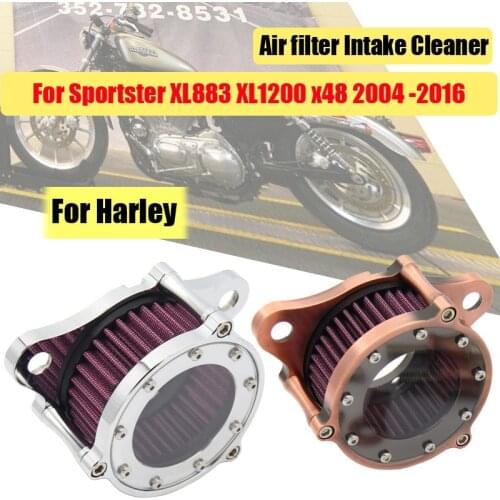For Harley Sportster XL883 XL1200 x48 2004 -2016 Motorcycle Air Cleaner Intake Filteruniversal auto Air Cleaner Filter