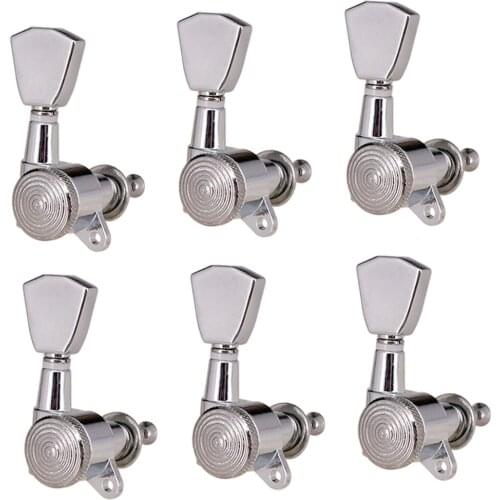 Guitar Accs String Tuning Pegs Keys Tuners Machine Head 6R Silver