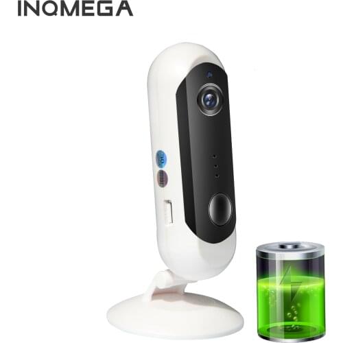 INQMEGA Wireless Powered Battery Camera Home Security 1080P Mini IP Camera WiFi Night Vision Camera Rechargeable PIR/Audio/Alarm