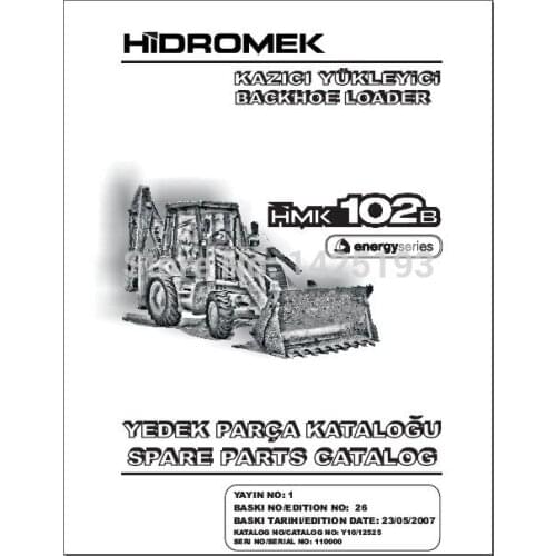 Hidromek spare part catalogs, Hidromek service manual, wiring diagrams, operation and maintenance manuals