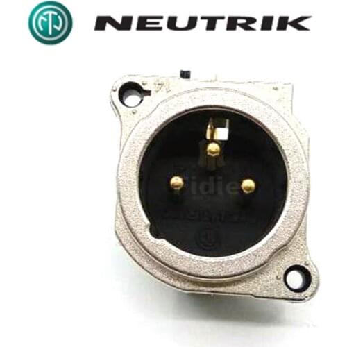 Neutrik NC3MBH classic three core XLR Carnon seat metal flange horizontal PCB installation