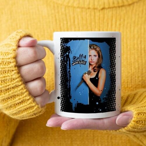Buffy the Vampire Slayer Coffee Mug 350ml Ceramic Creative Milk Tea Coffee Cup Girl Friend Birthday Gift