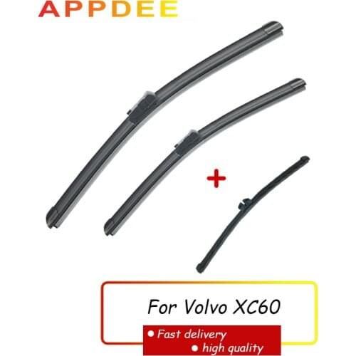 APPDEE Wiper Front Rear Wiper Blades Set For Volvo XC60 2009-2011 Windshield Windscreen 26"+20"+15"
