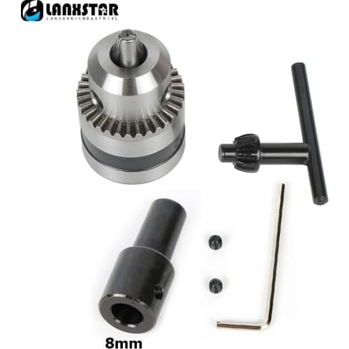 Multifunction Electric Drill Chuck 1.5~10mm B12 Taper Mounted Lathe Chuck PCB Mini Drill Press For 8mm Motor Shaft Connect Rod