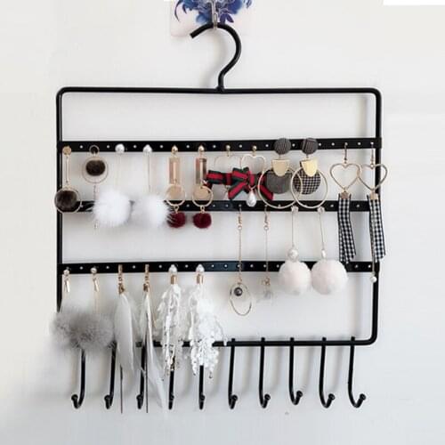 New Fashion 24/44/66 Fashion Creative Wooden Holes Earrings Ear Studs Jewelry Display Stand Organizer Jewelry Rack