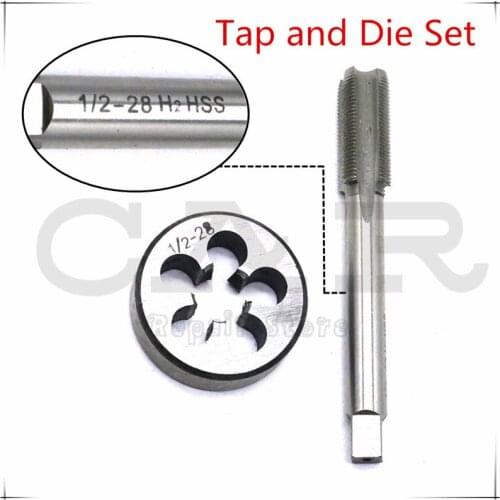 New 1/2"-28 Tap and Die Set UNF HSS Right Hand Threading Gunsmithing 1.2-28 1/2"x28
