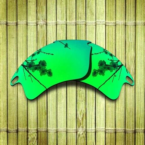 Polarized Replacement Lense For-Oakley Fast Jacket XL Sunglasses Frame True Color Mirrored Coating - Green Options