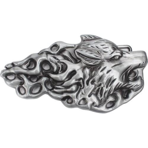 Wolf Head Belt Buckle