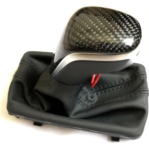 Automatic Carbon fiber Gear Shift Knob Handball Gear Stick Universal for Audi A6 C7 2016 2017 2018