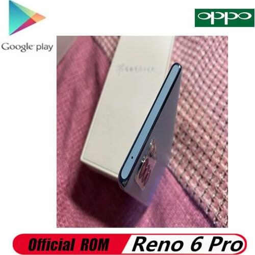 DHL Fast Delivery Oppo Reno 6 Pro 5G Cell Phone 6.55" 90HZ Face ID Screen Fingerprint 64.0MP 65W Charger Dimensity 1200 NFC OTA
