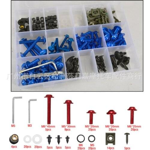 Car style motorcycle body fairing screw M5 M6 motorbike bolts spire speed Fastener clips screw 6MM 5MM moto spring bolots nuts