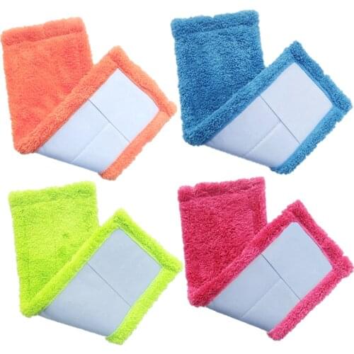 Mophead Cloth Cover Strong Water Absorbent Rectangle Flat Mopping Pad Coral Velet Mop Head Rag Cover Mophead Replacement Part