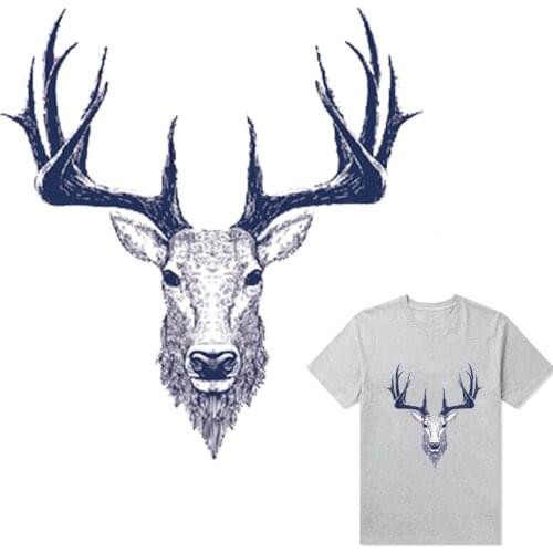 Fabric Patches Goat Pattern Patch Diy Washable New Garment Accessory Heat Transfer Print On T-Shirt Jeans Bags