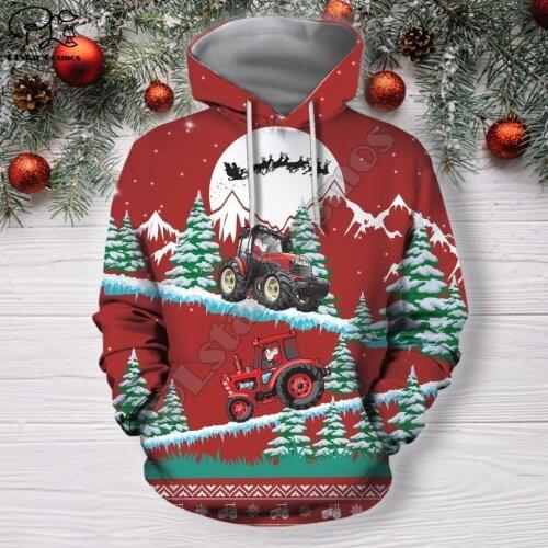PLstar Cosmos Merry Christmas Santa Claus 3D Printed Hoodies Sweatshirts Zip Hooded For Men And Women Casual Streetwear Style-05