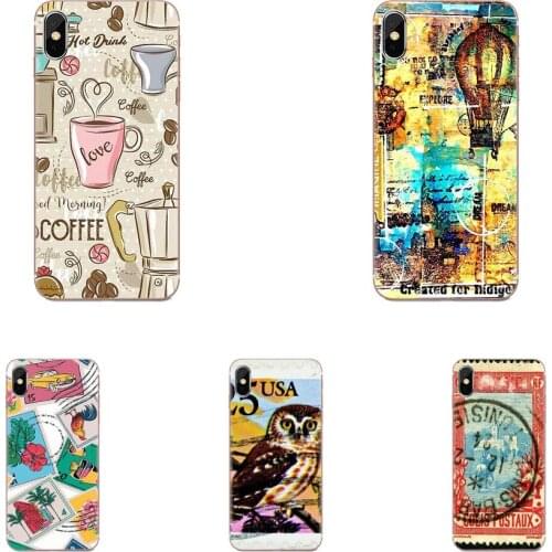 Universal Stamps Retro Stamps For iPhone 11 Pro Max Plus Pro X XS Max XR 8 7 6S SE 4S 5 5C 5S SE 2020 Phone Skin Case