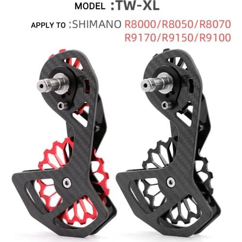 Bicycle carbon fiber ceramic rear derailleur 17T pulley Guide Wheel for 6800 R7000 R8000 R9100 R9000 SRAM REDbicycle accessories