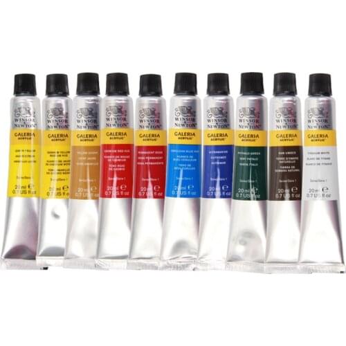 Winsor&Newton Fine Art Gallery Acrylic Gift Box Set 20ml Tubing Acrylic for Professional Designers