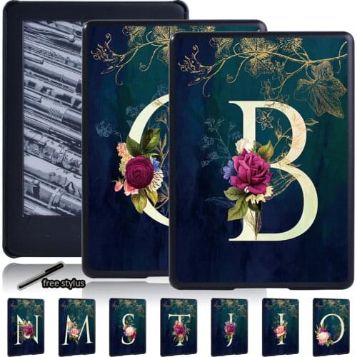 Tablet Hard Shell Case for Amazon Kindle EReader Paperwhite 1 2 3 4/Kindle (10th Gen /8th Gen) Anti-fall Letter Print Back Cover