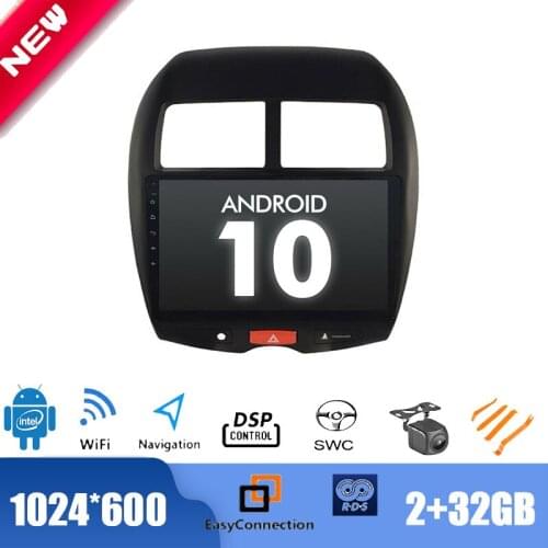 10.1" Android 10.0 Radio for Mitsubishi ASX 2013 Car Multimedia Player GPS Stereo DSP 2.5D IPS WIFI Bluetooth TPMS