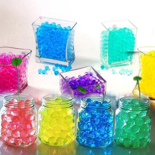 1000pcs/bag Small Crystal Soil Mud Hydrogel Gel Kids Children Toy Water Beads Growing Up Water Balls Wedding Home Decor 5z