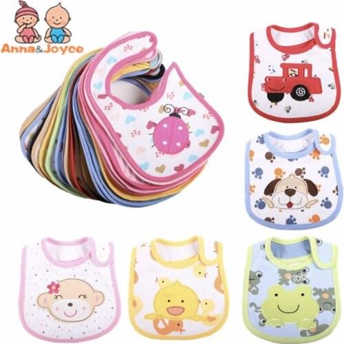 3PCS /LOT Mixed Sales Cotton Baby Bibs Waterproof Infant Bibs(send By Boys' or Girls')