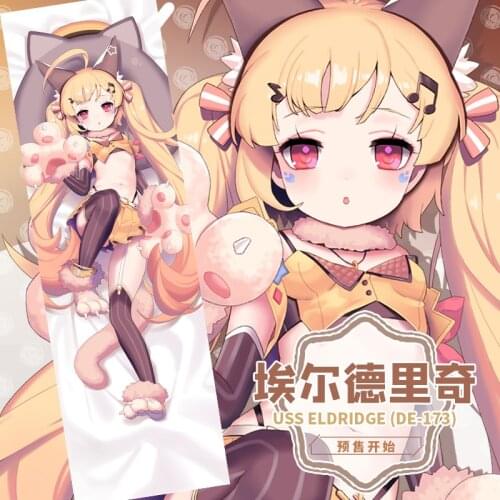 Anime Game Azur Lane Eldridge Sexy Dakimakura Hugging Body Pillow Case Otaku Male Pillow Cushion Cover Bed linings Gifts SM