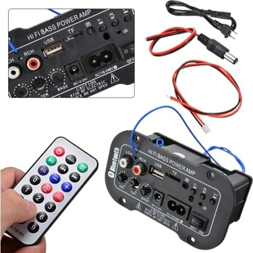 New Arrival Car HiFi Bass Power AMP Stereo Digital Amplifier with Remote Control Speaker Audio Module Fit for All Vehicle