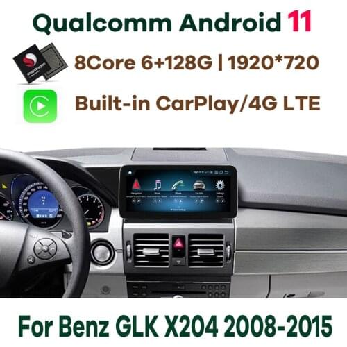 Snapdragon Car Multimedia Player for Mercedes Benz GLK Class X204 2008-2015 Android 10.0 Autoradio Navigation GPS Radio Stereo