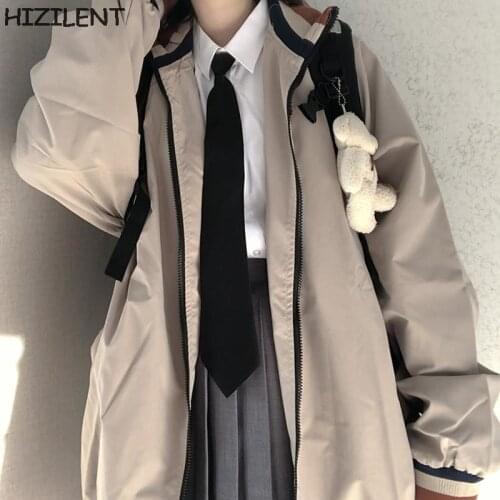 Basic Zip-Up basic solid Sweatshirt Winter Jacket Clothes oversized college Women loose Vintage Pockets Long Sleeves Pullovers